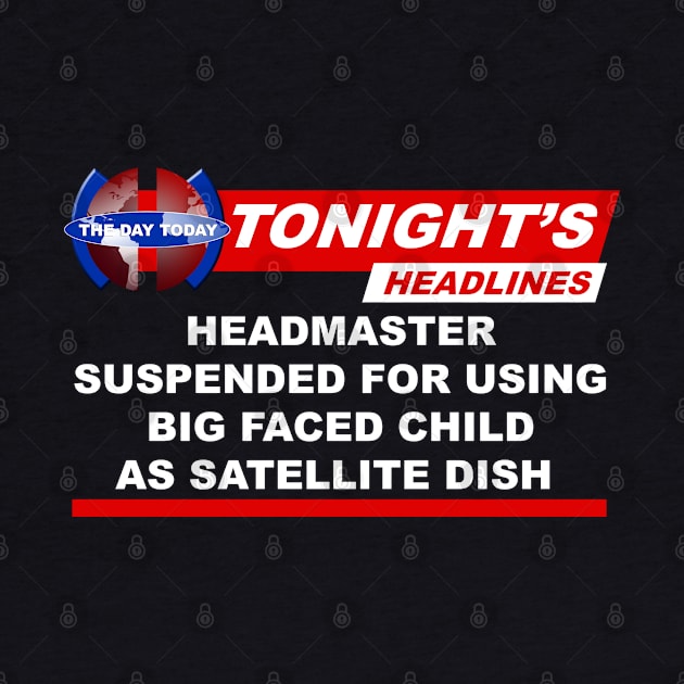 Headmaster Suspended Big Faced Child Satellite Dish by Meta Cortex